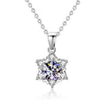 2 CT.Snowflake Moissanite Pendant Necklace