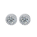 （45)1 CT.Morganite Classic Halo Studs