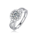 1 CT.Radiant Moissanite Ring