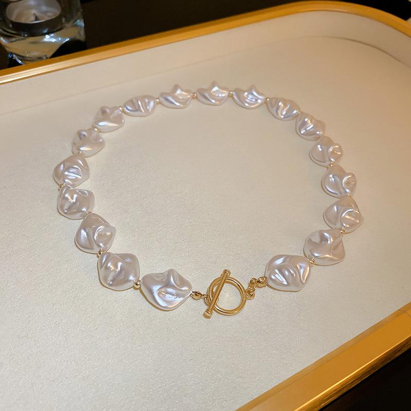 Vintage Gold Pearl  Necklace