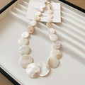 88Classic Hepburn Style Large Pearl Necklace