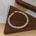 92Minimalist Wave Gold Bangle Bracelet