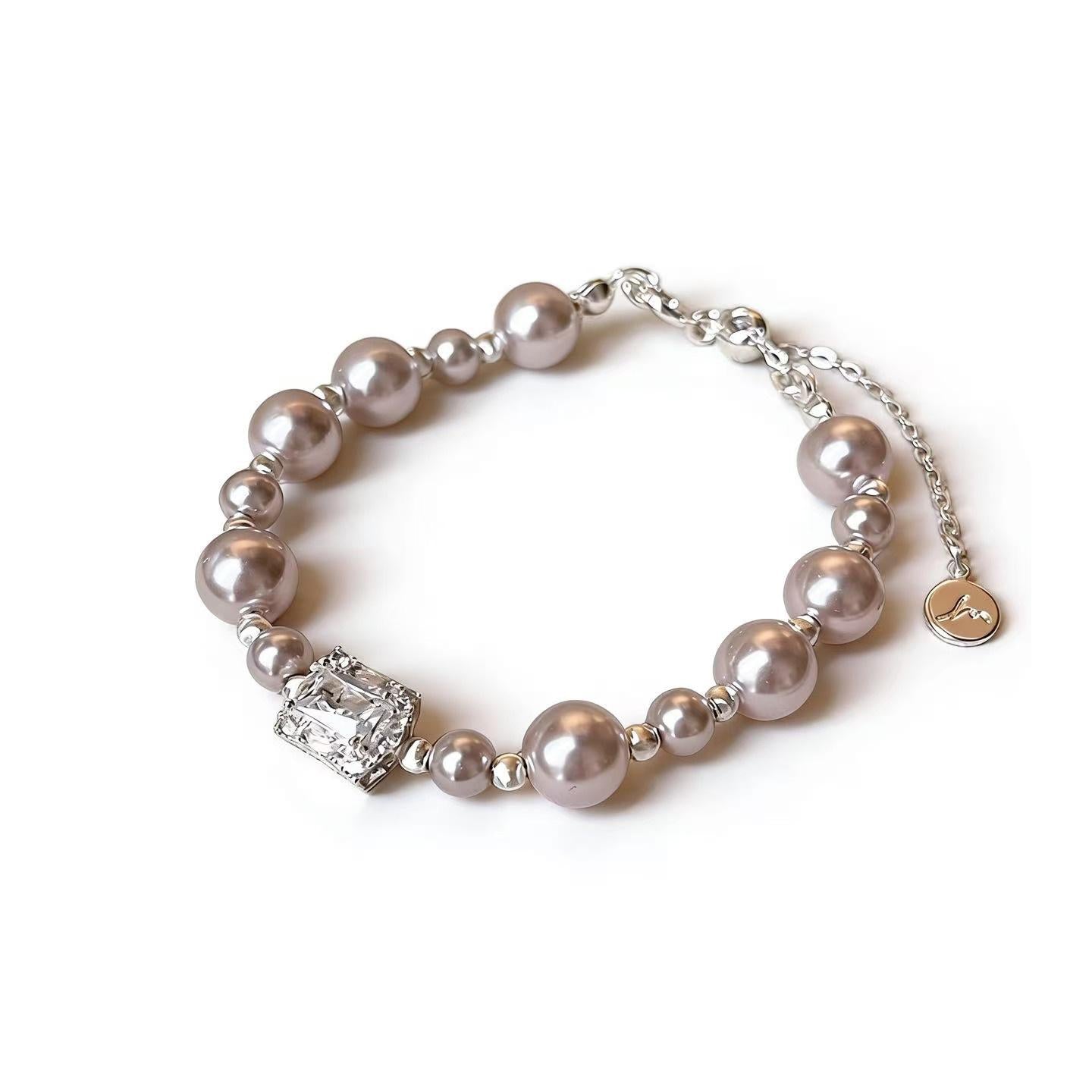 122Vintage French Natural Baroque Pearl Bracelet