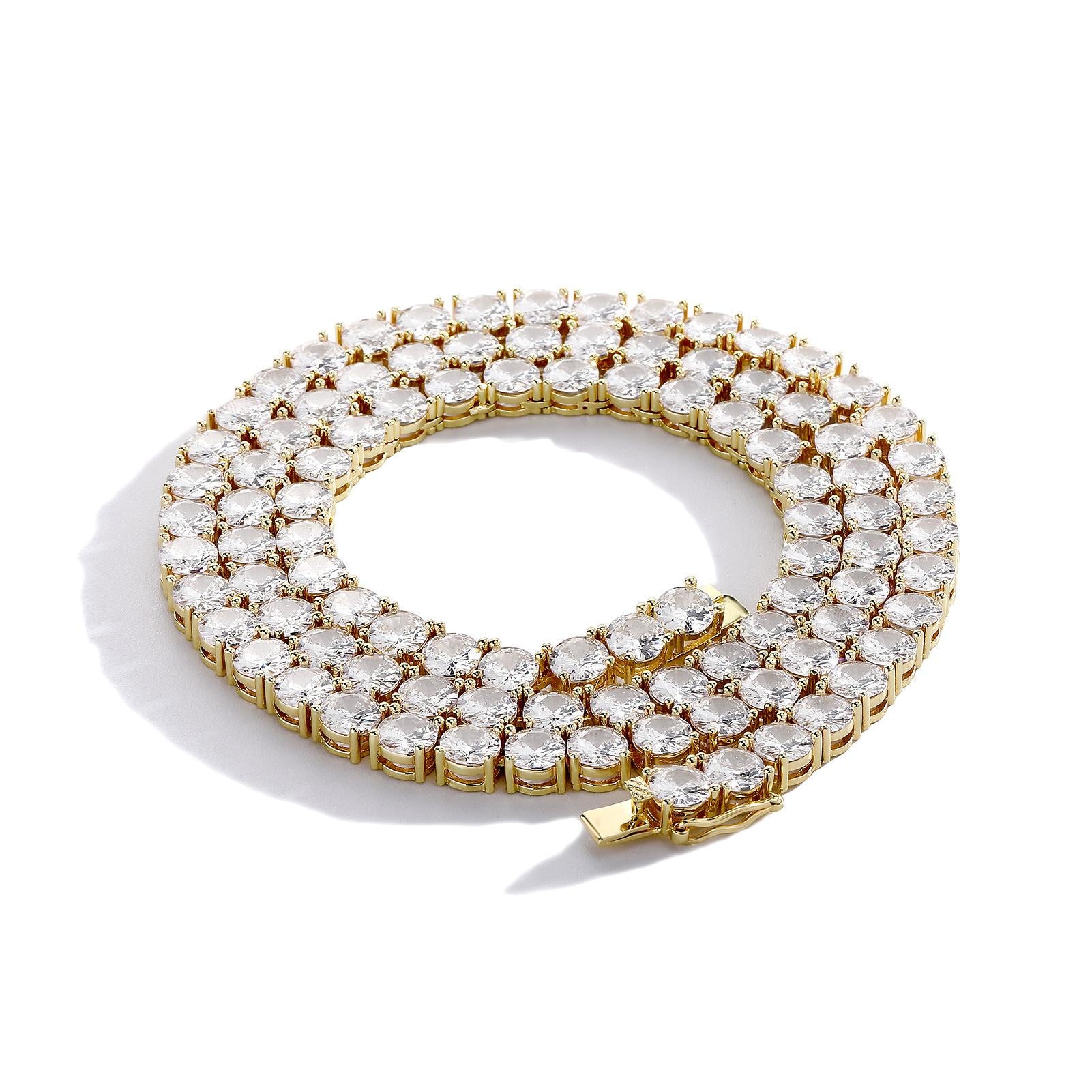 Gold Plated Multi-Layer Tennis Bracelet 3MM/20inch
