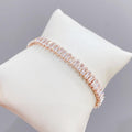 95Minimalist Rose Gold Bracelet