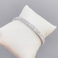 96Luxury Full-Pavé Slim Bangle Bracelet
