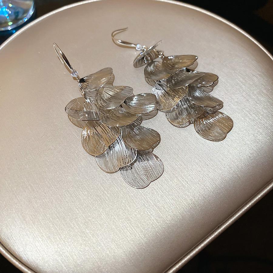 French Vintage Baroque Pearl Long Tassel Earrings