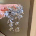 Fairy Butterfly & Floral Long Tassel Earrings