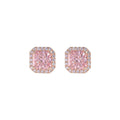 129Rose Gold Mermaid Tail Stud Earrings