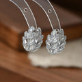 141Micro-inlaid zirconium earring