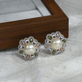 154-155Modern Twisted Silver Hoops